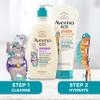 Aveeno Sensitive Skin Face & Body Gel Cream for Kids with Prebiotic Oat, Clinically Proven 24 Hour Hydration for Soft Skin, Quick Drying and Lightweight, Hypoallergenic, 8 oz view 4