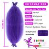 16Inch Afro Twist Hair 3Packs Springy Afro Twist Hair Pre Fluffed Spring Twist Hair Crochet Braiding Hair (16 Inch (Pack of 3), Purple)  view 2