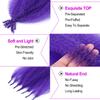16Inch Afro Twist Hair 3Packs Springy Afro Twist Hair Pre Fluffed Spring Twist Hair Crochet Braiding Hair (16 Inch (Pack of 3), Purple)  view 3