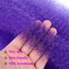 16Inch Afro Twist Hair 3Packs Springy Afro Twist Hair Pre Fluffed Spring Twist Hair Crochet Braiding Hair (16 Inch (Pack of 3), Purple)  view 4