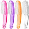 Larbois Nail Brush for Cleaning Fingernails, 4Pack Handle Grip Nail Brushes Fingernail Brush for Cleaning Nail Scrub Brush for Toes and Nails Women Men (Color1) view 1