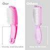 Larbois Nail Brush for Cleaning Fingernails, 4Pack Handle Grip Nail Brushes Fingernail Brush for Cleaning Nail Scrub Brush for Toes and Nails Women Men (Color1) view 2