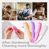 Larbois Nail Brush for Cleaning Fingernails, 4Pack Handle Grip Nail Brushes Fingernail Brush for Cleaning Nail Scrub Brush for Toes and Nails Women Men (Color1) view 3