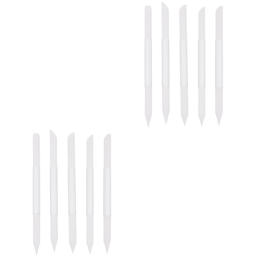 FOMIYES 10pcs Crystal Glass Nail Files Precision Manicure and Nail Care Lightweight and Portable for Travel Suitable for Fingernail Smoothing and Shaping
