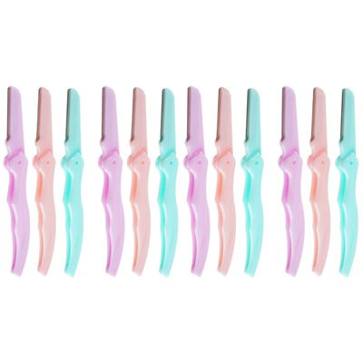 FRCOLOR 2pcs Folding Eyebrow Shaping Portable Eyebrow Trimmer for Precise Grooming and Shaping Lightweight Design Travel-friendly Makeup Tool