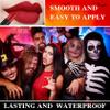 3Pcs Face Body Nose Paint, Clown Makeup Cream-Blendable Sticks, Waterproof Eyeblack Stick Blendable Long Lasting Professional SFX Cosplay Festival Stage Halloween Makeup view 4