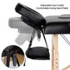 Topeakmart Portable Massage Table Lash Bed Tattoo Table Beauty Folding Bed with Headrest/Armrest/Hand Pallet Adjustable view 4