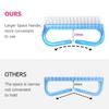Larbois Handle Grip Nail Brush, Hand Fingernail Brush Cleaner Scrubbing Kit Pedicure for Toes and Nails Men Women (4 Pack) (Color-7) view 2