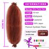 16Inch Springy Afro Twist Hair 6Packs Afro Twist Crochet Braiding Hair (16 Inch (Pack of 6), 350#)   view 2