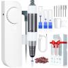 SAVILAND Portable Nail Drill  Electric Nail D rill Machine Rechargeable Nail File with 9 Nail Drill Bits for Acrylic Gel Nails Removal Manicure Pedicure Polishing Kit Gift Girl, White view 1