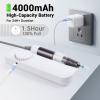 SAVILAND Portable Nail Drill  Electric Nail D rill Machine Rechargeable Nail File with 9 Nail Drill Bits for Acrylic Gel Nails Removal Manicure Pedicure Polishing Kit Gift Girl, White view 2