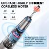 SAVILAND Portable Nail Drill  Electric Nail D rill Machine Rechargeable Nail File with 9 Nail Drill Bits for Acrylic Gel Nails Removal Manicure Pedicure Polishing Kit Gift Girl, White view 4