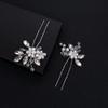 Beusoulover Wedding Hair Accessories Set for Women and Girls, Includes 1 Hair Comb and 4 Pearl Hair Pins for Brides and Bridesmaids, Silver view 4
