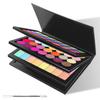 SZDYM 4 layers Empty magnetic Book Shaped palette Black PU leather surfacewith Depotting Spatula and 100 piece Metal Stickers view 1