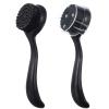 2 Pcs Large Facial Cleansing Brush Charcoal Bristles Black, Ooloveminso Manual Face Brushes for Deep Cleansing and Exfoliating, Face Scrubber to Massage, Pore Exfoliation, Makeup Remove and Skin Care view 1