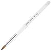 PANA Pure Kolinsky Hair Acrylic Nail Brush - Oval Crimped Shape Silver Ferrule with Clear Acrylic Handle (Size 6) view 1