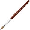 PANA Pure Kolinsky Hair Acrylic Nail Brush - Oval Crimped Shape Silver Ferrule with Mahogany Wood Handle (Size 6) - for Acrylic Nail Application, Nail Extension, Manicure Salon Beginner & Professional view 1