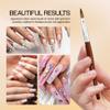 PANA Pure Kolinsky Hair Acrylic Nail Brush - Oval Crimped Shape Silver Ferrule with Mahogany Wood Handle (Size 6) - for Acrylic Nail Application, Nail Extension, Manicure Salon Beginner & Professional view 4