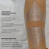 Roarhowl Metallic sparkle temporary tattoos, gold, silver, suitable for all skin tones (silvery 4) view 4