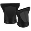 Cabilock Hair Dryer Diffuser Nozzle Attachment Universal Blow Dryer Concentrator Plastic Styling Tool for Salon and Home Hair Drying 2.95X2.95 Inches Black view 1