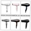 Cabilock Hair Dryer Diffuser Nozzle Attachment Universal Blow Dryer Concentrator Plastic Styling Tool for Salon and Home Hair Drying 2.95X2.95 Inches Black view 2