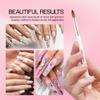 PANA Pure Kolinsky Hair Acrylic Nail Brush - Oval Crimped Shape Silver Ferrule Clear Acrylic Handle (Size 12) - Nail Extension Manicure Pedicure Salon Beginner & Professional view 4