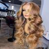 134 Honey Blonde Lace Front Wigs Human Hair 4/27 Body Wave Highlight Lace Front Wig Pre Plucked with Baby Hair for Women Brazilian Remy Hair (24Inches 150Density) view 4