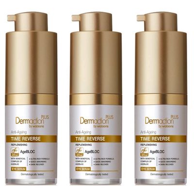 Dermaction Plus by Watsons Anti-Ageing Time Reverse Replenishing Eye Serum 0.5 Fl Oz. (Pack of 3)