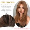 Airimori 25 Inches Strawberry Blonde Long Straight Wig with Bangs Layered Wig for Women Natural Straight Synthetic Wig Heat Resistant for Daily Party Cosplay Wear view 2