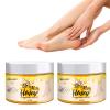 ANGUOEY Honey Milk Foot Wax Feet Cream,Repair Rough Dry Cracked Feet and Remove Dead Skin,50g Foot Peel Mask for Dry Cracked Feet,Foot Peel Mask,Foot Wax Care Foot Anti-Dry50g view 4