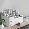 Liemuao Makeup Organizer for Vanity, Cosmetic Storage Box Organizer with Drawers,Large Capacity Countertop Organizer Great for Dresser, Bathroom, Bedroom (White, 3 Drawers) view 4