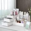 Liemuao Drawer Makeup Organizer for Vanity,Makeup Desk Organizer, Makeup Organizer for Cosmetic for Cosmetics, Skincare, Lipsticks, Jewelry, Ideal for Bedroom and Bathroom Countertop (White) view 4
