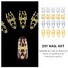 Beaupretty 60pcs Nail Art Charms Vintage Hollow Nail Decorations Silver for Manicure for Professionals view 3