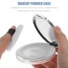 Mobestech 2Pcs Loose Powder Containers with Puff Reusable Empty Powder Cases Portable Makeup Powder Containers Loose Powder Compact Case with Mirror and Elasticated Net Sifter (Silver) view 2