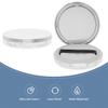 Mobestech 2Pcs Loose Powder Containers with Puff Reusable Empty Powder Cases Portable Makeup Powder Containers Loose Powder Compact Case with Mirror and Elasticated Net Sifter (Silver) view 4