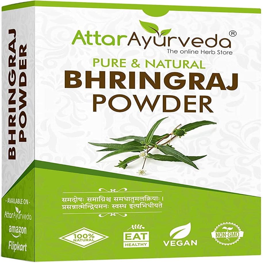 BETT Attar Ayurveda Natural Bhringraj Powder for Hair Growth (100 Grams)