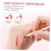 Mobestech Dual End Lip Brush Lip Concealer Brush Retractable Lipstick Eyeshadow Foundation Makeup Brush Tool Applicator with Cap for Women Girls Lipstick Gloss Smear view 2