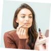 Mobestech Dual End Lip Brush Lip Concealer Brush Retractable Lipstick Eyeshadow Foundation Makeup Brush Tool Applicator with Cap for Women Girls Lipstick Gloss Smear view 4