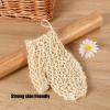 3pcs Natural Back Scrubber, Sisal Glove Exfoliating Body Scrubber for Deep Cleaning and Skin Relax view 4