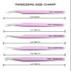 Fiber Tip Lash Tweezers For Eyelash Extension Tweezers Professional view 3