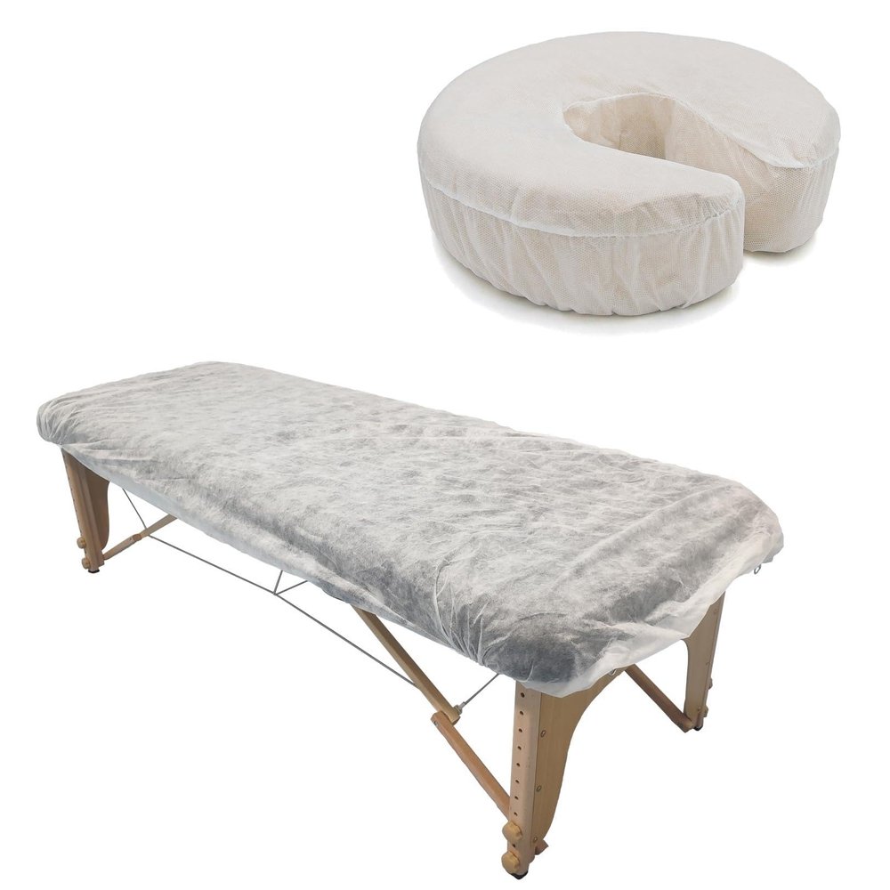 100 Sets Fitted Table Sheets and Face Cradle Covers
