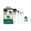 EcoTools Core Five Makeup Brush and Sponge Kit, For Eyeshadow, Blush, Bronzer, Eyeliner, & Foundation, Makeup Blending Sponge, Brush Essentials, 5 Piece Set view 1