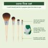 EcoTools Core Five Makeup Brush and Sponge Kit, For Eyeshadow, Blush, Bronzer, Eyeliner, & Foundation, Makeup Blending Sponge, Brush Essentials, 5 Piece Set view 2