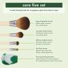 EcoTools Core Five Makeup Brush and Sponge Kit, For Eyeshadow, Blush, Bronzer, Eyeliner, & Foundation, Makeup Blending Sponge, Brush Essentials, 5 Piece Set view 3