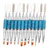LALAFINA 3pcs Nail Art Tools Manicure Brush Nail Art Pen Multi-function for Home Salon Beginners Lover view 4
