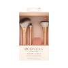 EcoTools Precious Metals Face Blend & Sculpt Set, Makeup Brush Set For Foundation, Concealer, & Powder, Makeup Sponge, Eco-Friendly, Recycled Aluminum, Chrome, Cruelty-Free, 4 Piece Set view 2