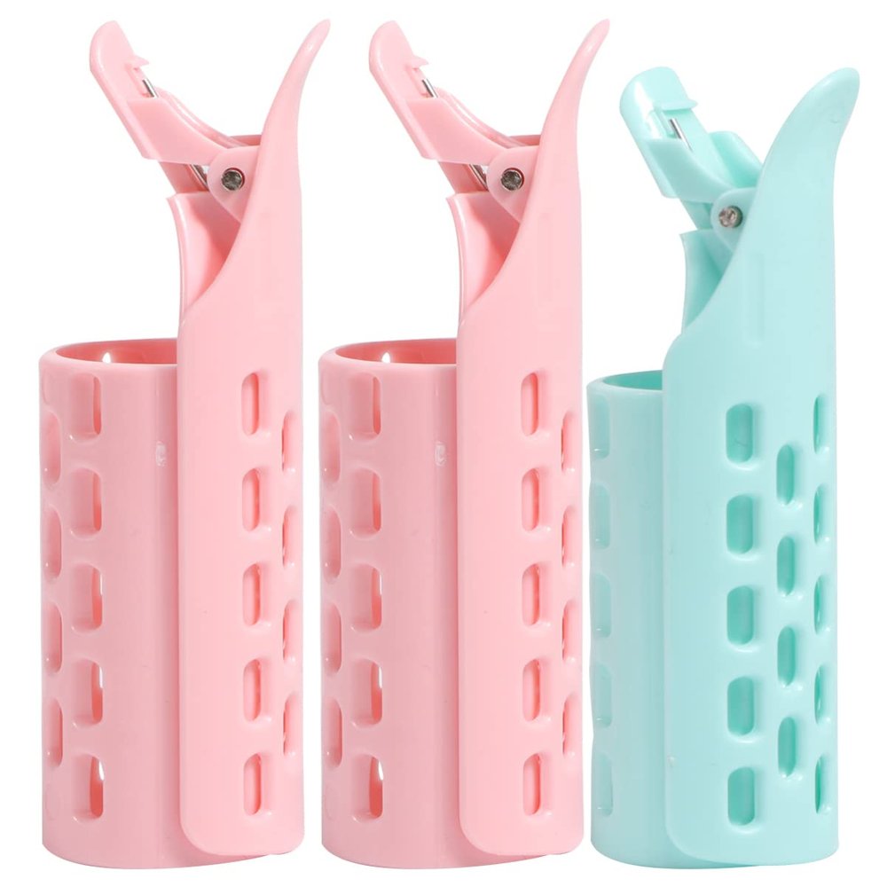 LALAFINA 3pcs Travel Clips Household Shop Ers Diy Hairdressing Plastic Barber Curlers Root Fluffy Tools Volumizing For All Home Clip Salon Er Curling Self Manual Styling Naturally