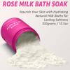 Calming Rose Coconut Milk Bath Soak Moisturize Soften Skin Honey Jasmine Vanilla Destress Luxury Spa Bath Salt Powder Stress Relief Gifts for Women view 4