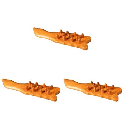 FRCOLOR 3pcs Redwood Comb Detangling Hair Brush Natural Massage Tool for Women Wooden Hair Comb Static Scaler