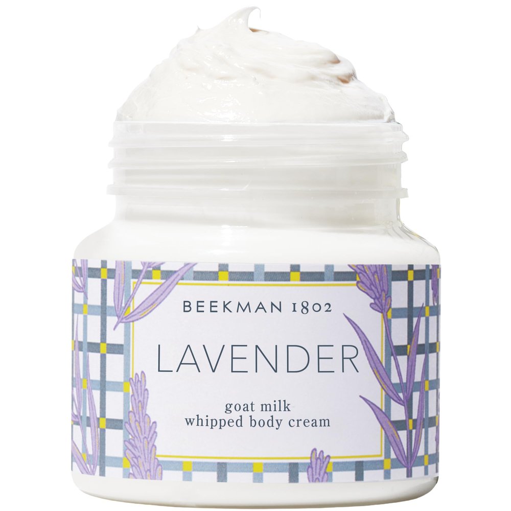 Beekman 1802 Whipped Body Cream  Moisturizes & Softens Skin with Goat Milk, Mango Seed Butter & Vitamin E  8 oz  Lavender